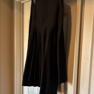 Banana Republic Black Asymmetrical Pleated Skirt